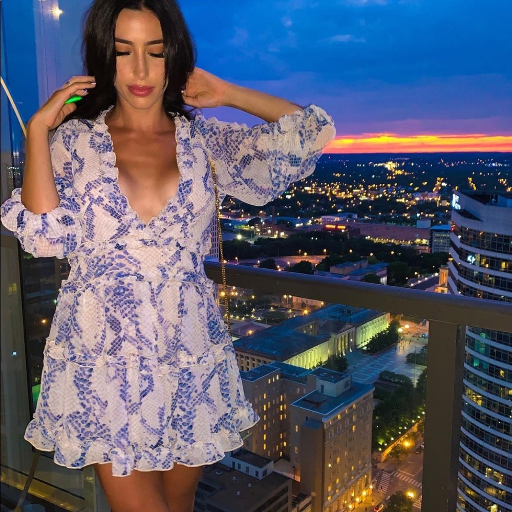 Open Back Ruffle Dress